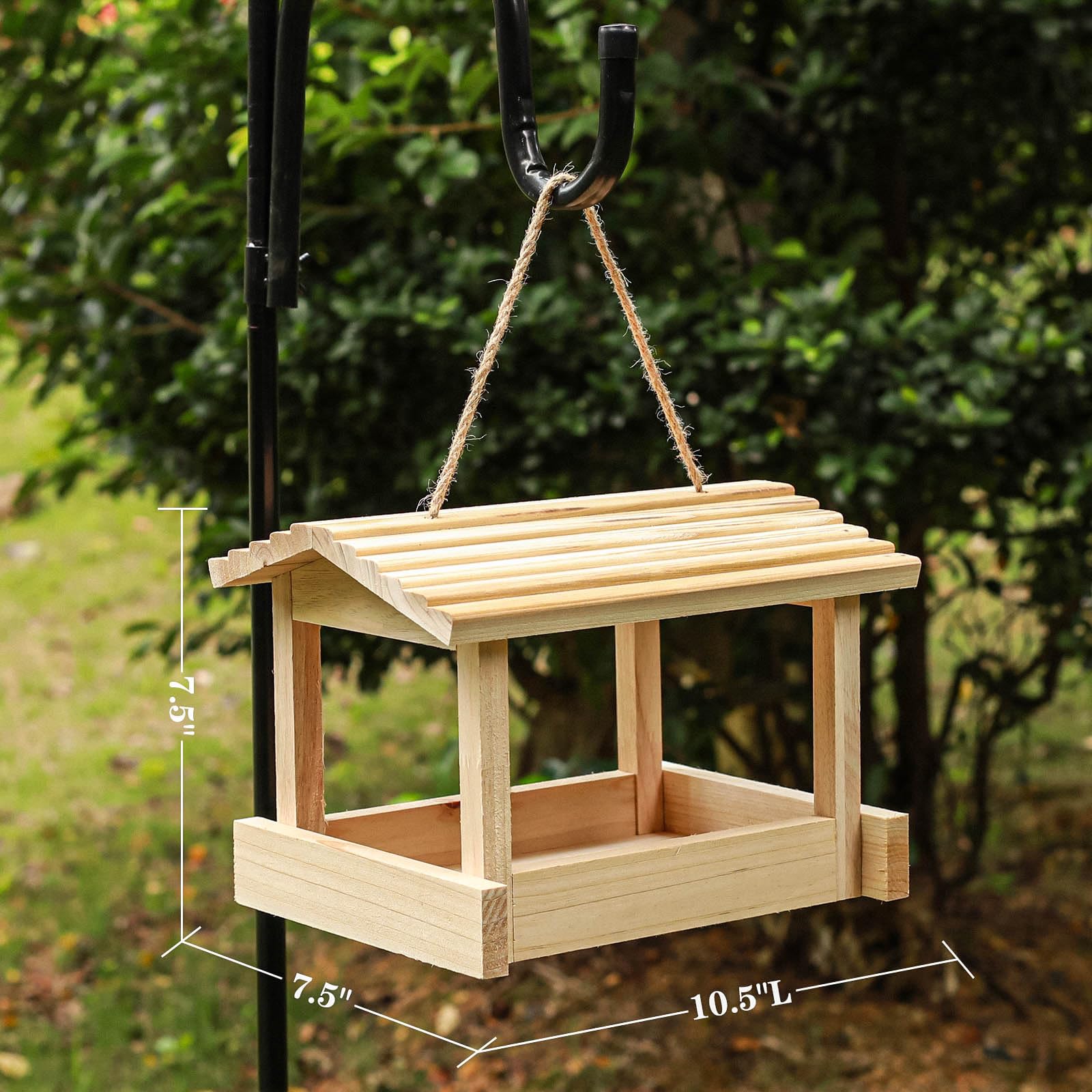 STARSWR Bird Feeder Outdoor easy-clean design simplifies maintenance and durability.