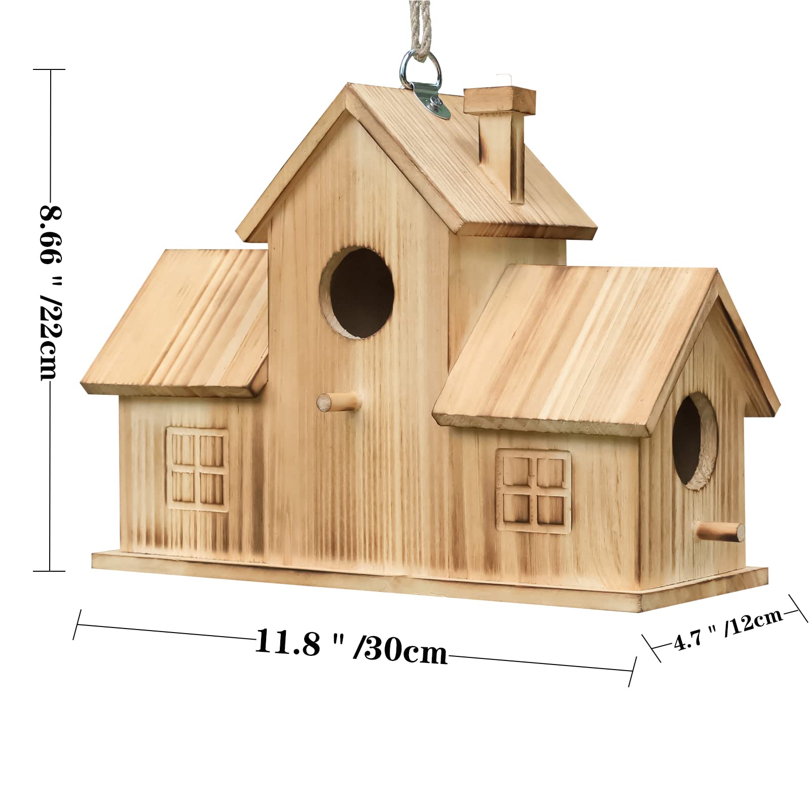 STARSWR Bird House back door for easy interior cleaning