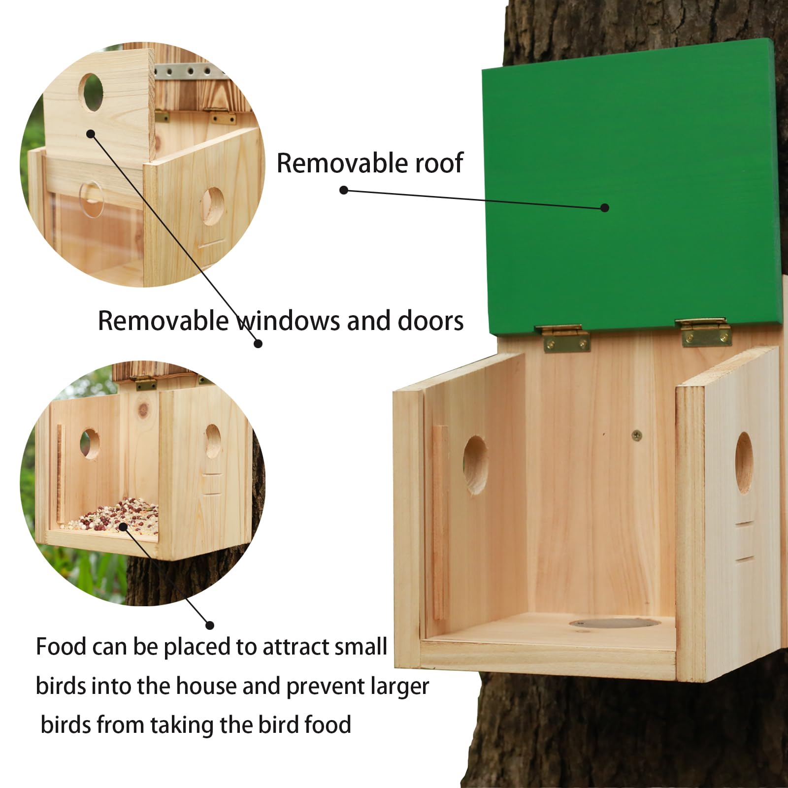 STARSWR viewer window feeder simplifies installation with two mounting screws