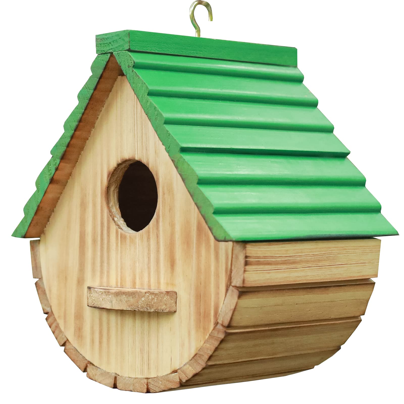 STARSWR birdhouse outdoors wooden hanger for easy garden viewing
