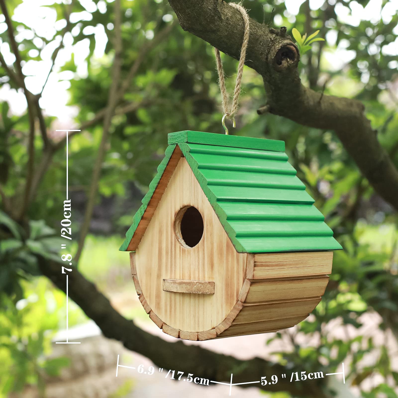 STARSWR birdhouse weatherproof durability supports year-round garden use