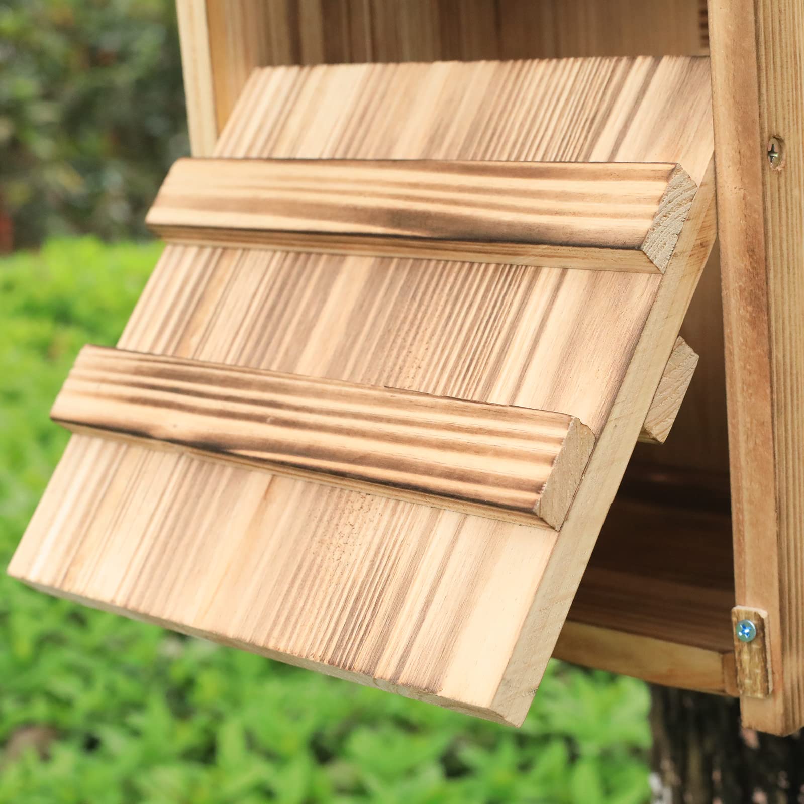 STARSWR Easy-clean bird house door enables quick maintenance.
