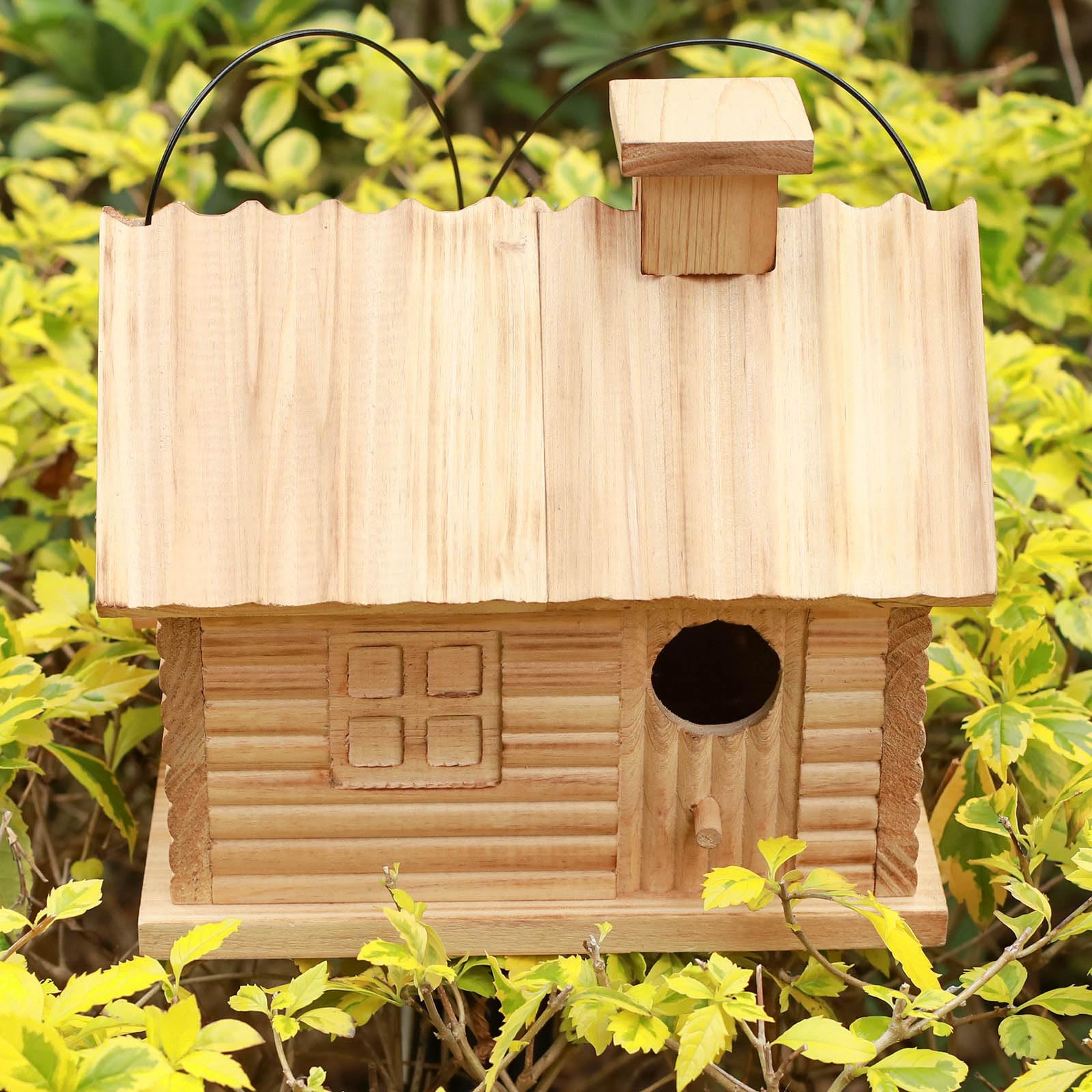 STARSWR entrance-hole-two-hole bird house shows small bird entry design.