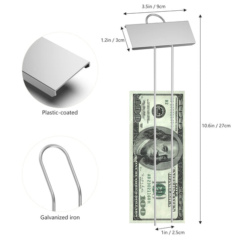 STARTOSTAR zinc garden marker features a 10.6-inch height for easy reading.