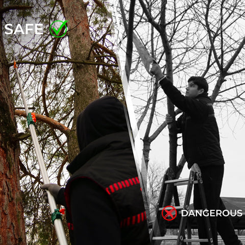 Ideal for tall tree maintenance with StartPro pruning saw