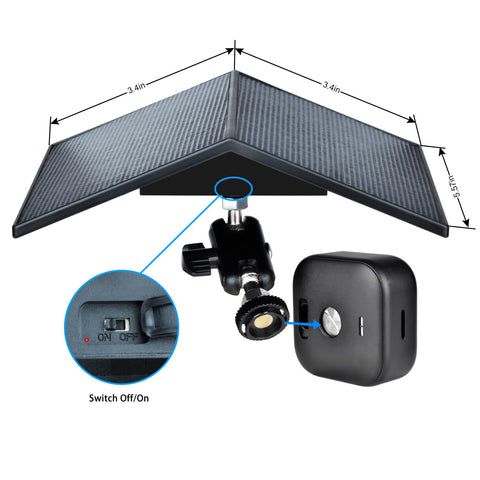 Durable weather-ready design shields the panel and camera in rain or snow.