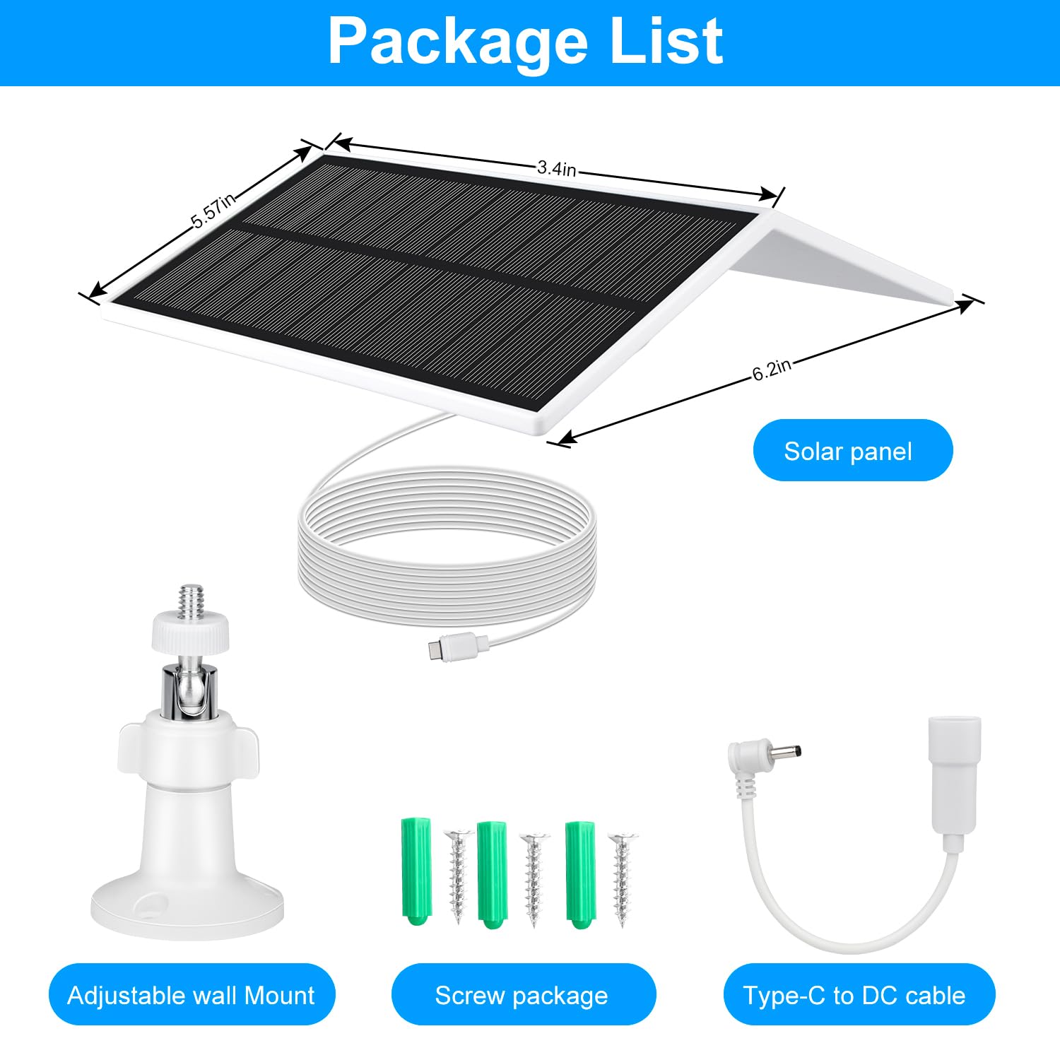 StartVision wall-mount installation with long cable for optimal sun position.