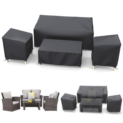 STARTWO loveseat cover 58in protects outdoor seating from rain and sun.