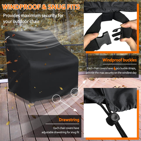STARTWO weatherproof cover is easy to wipe clean after use.