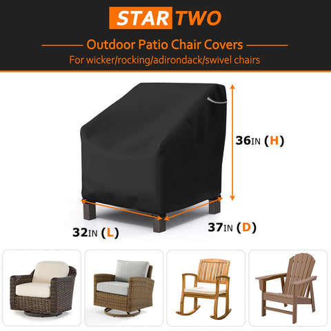 STARTWO chair cover with vents reduces condensation and cushion dampness.