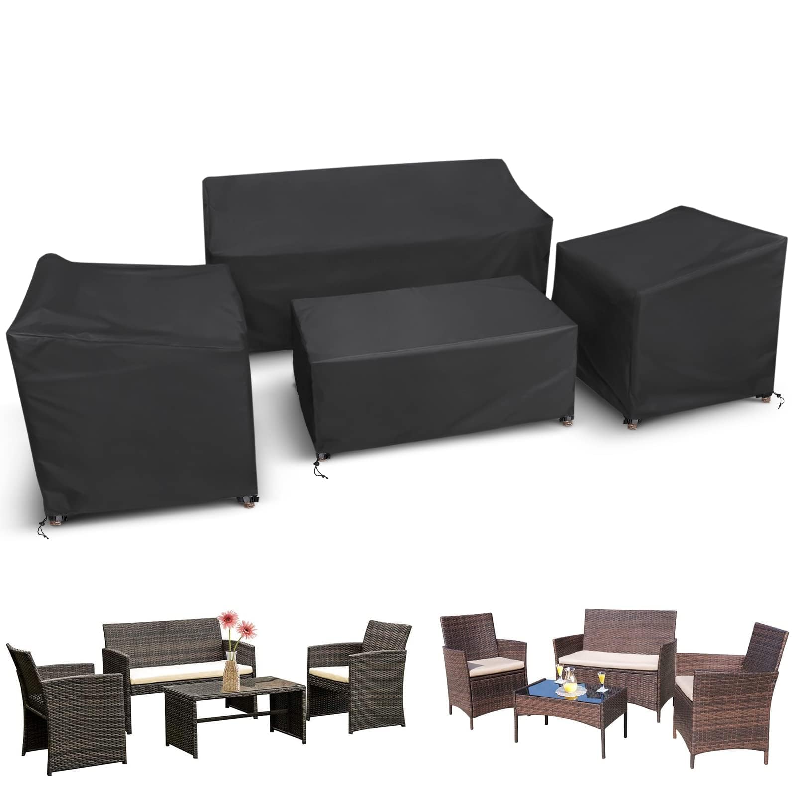 STARTWO black color blend complements outdoor décor while hiding dirt.