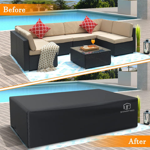 STARTWO patio cover fits most sets for reliable protection.