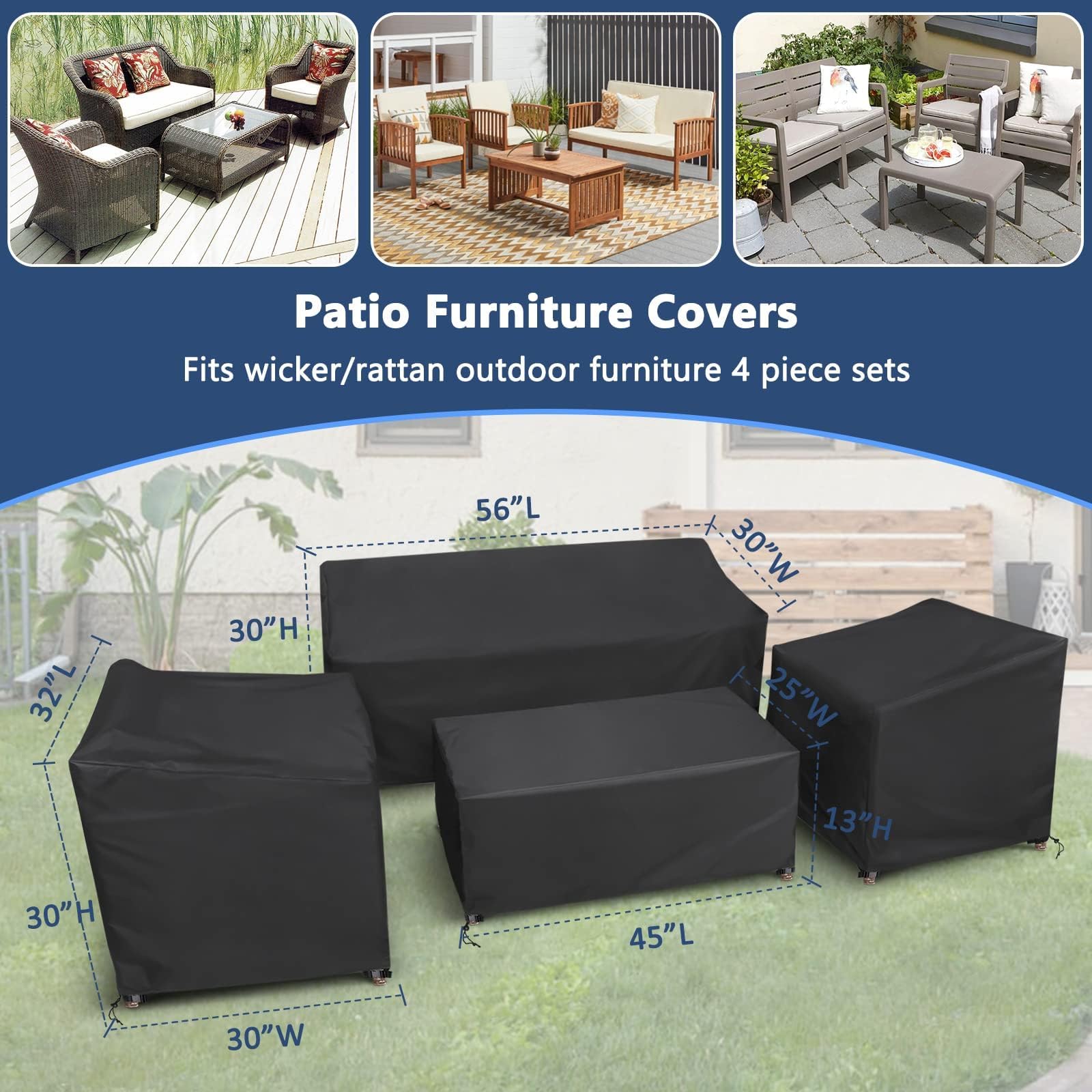 STARTWO armchairs cover keeps cushions dry and clean.