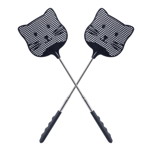 Staruby extendable fly swatter with 25-inch handle for high-reach swats