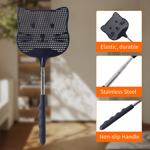Staruby stainless steel telescoping handle provides sturdy extension.