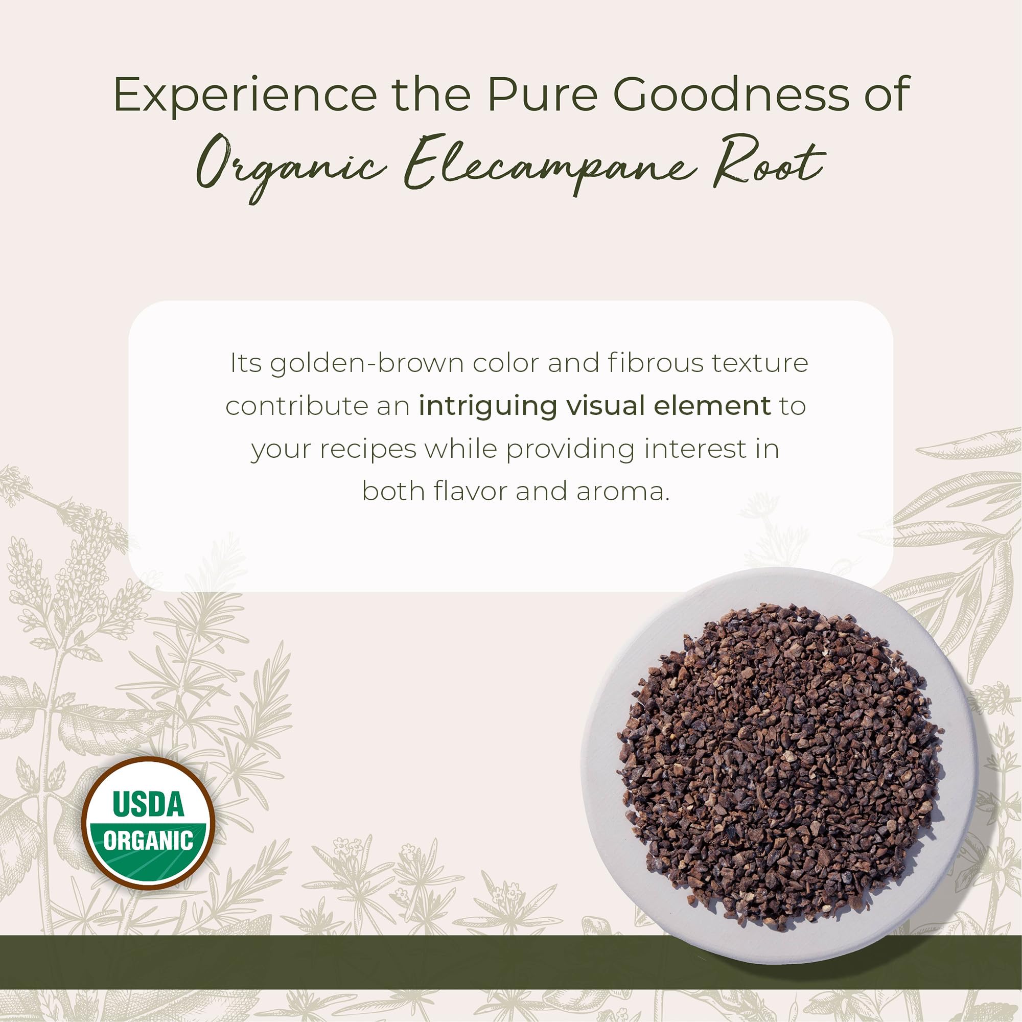 Starwest elecampane root cut and sifted for precise herbal blends