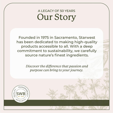 Starwest orris root peeled powder kitchen use suggests subtle floral notes in recipes.