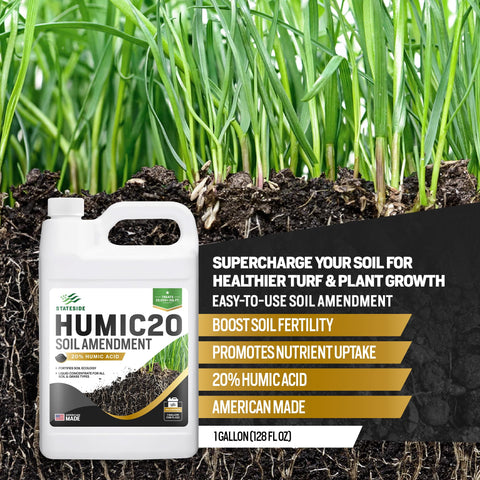 Stateside Humic20 illustrates improved soil structure for better drainage.