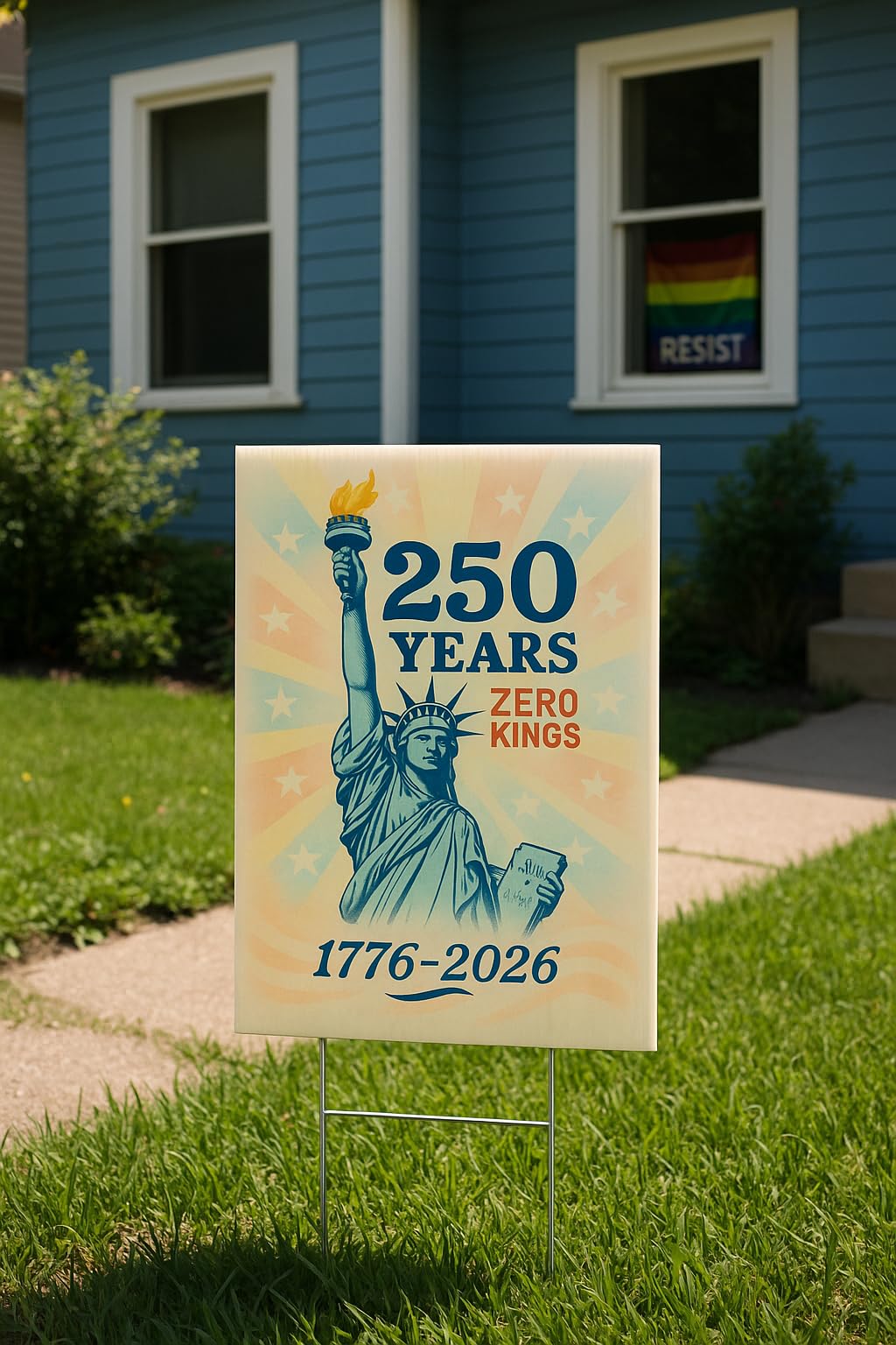 Zero Kings Statue of Liberty poster art closeup highlights iconic details and visual impact.
