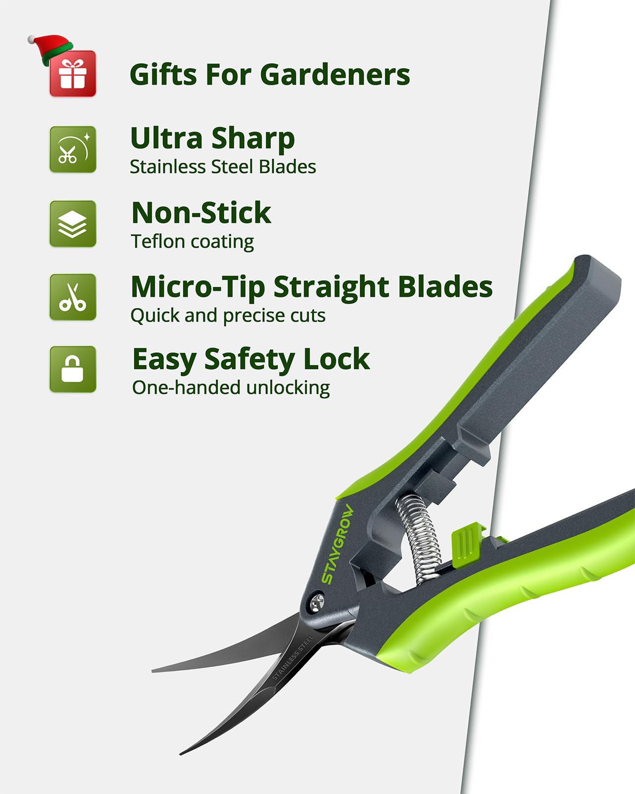 StayGROW bonsai-clippers precise-trim for delicate bonsai and potted plants.