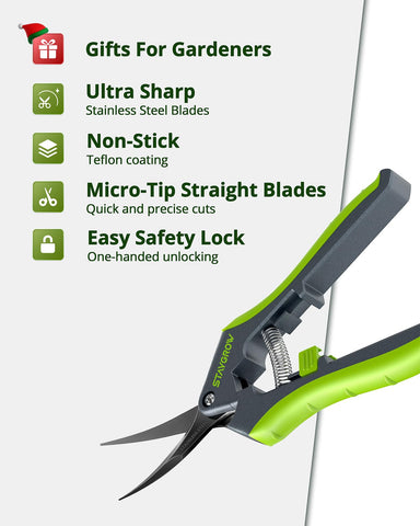 StayGROW bonsai-clippers precise-trim for delicate bonsai and potted plants.