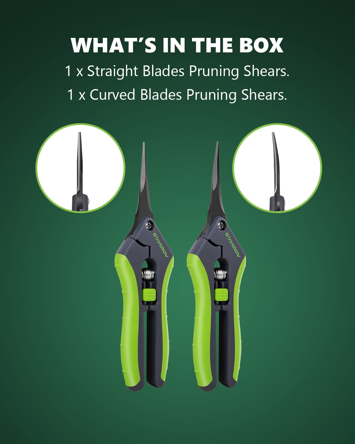 StayGROW pruning shears for harvesting herbs, trimming flowers and vegetables