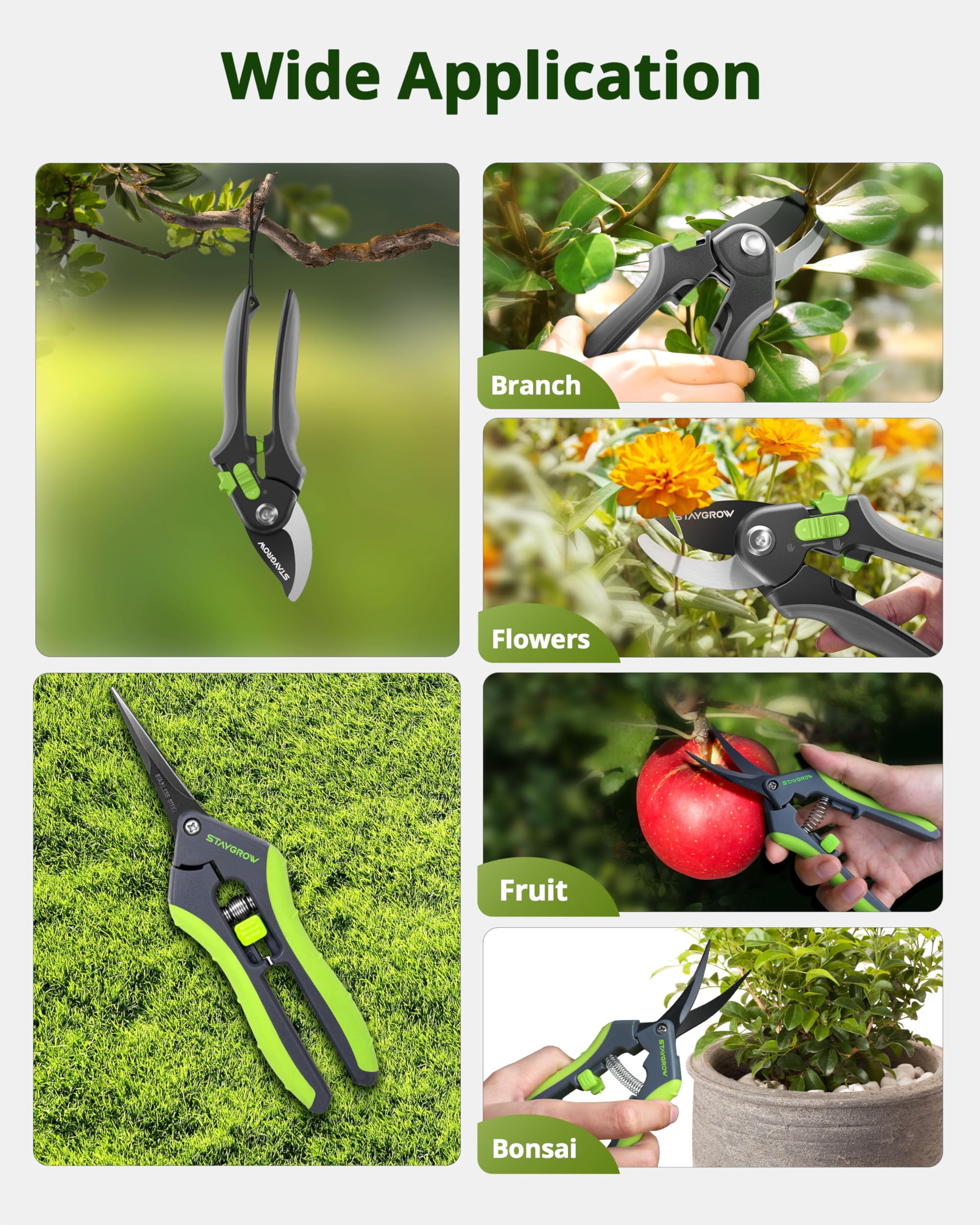 StayGROW two-pack-garden-clippers convenient kit for home and balcony gardening.