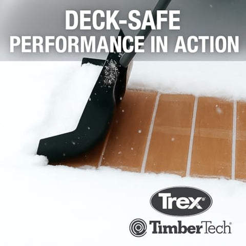 Stay+Safe Tools anti back-pain handle supports upright, comfortable shoveling sessions.