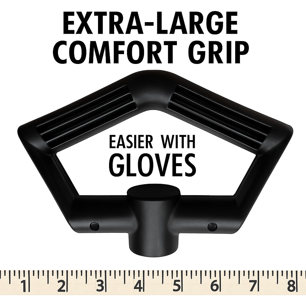 Stay+Safe Tools compact design aids storage and travel after snowfall.