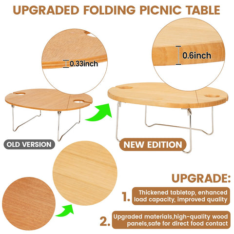 STBoo compact design supports two-person picnics anywhere.