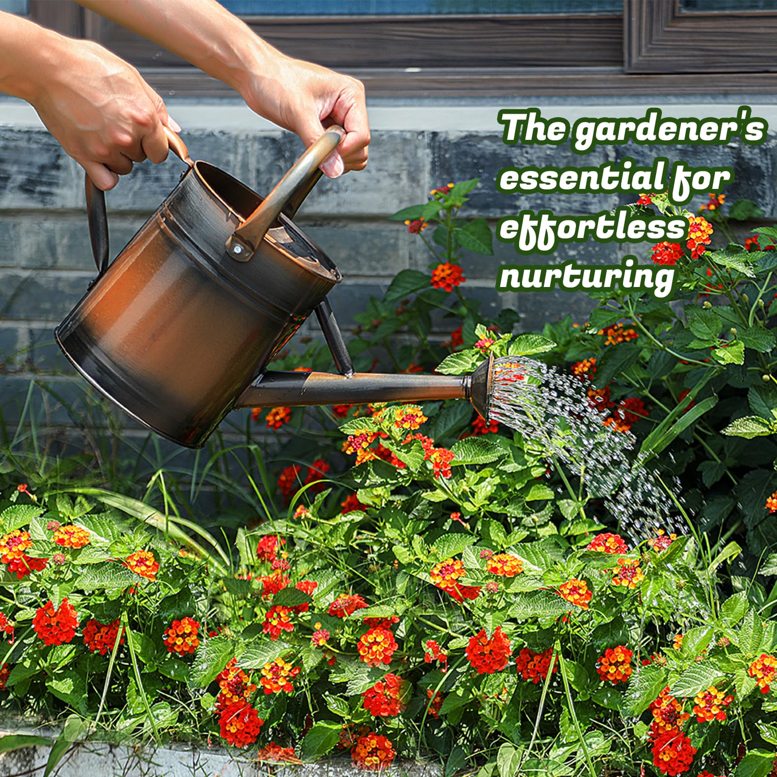 Stdemarzo copper-tone finish adds vintage charm to gardening.