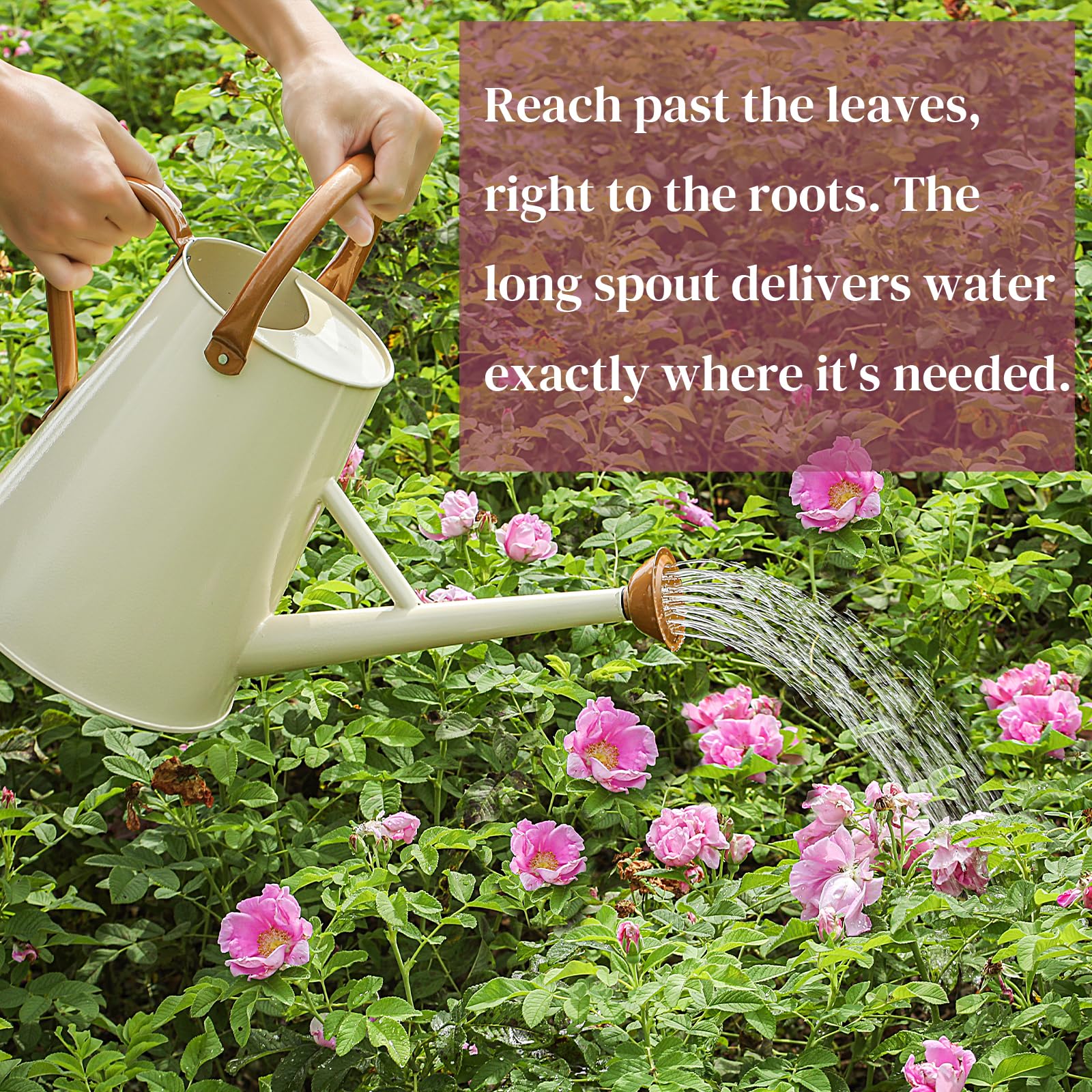 Stdemarzo galvanized steel watering can designed for indoor and outdoor use.
