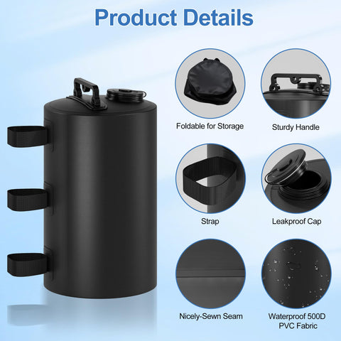 Stdserendi 10L easy-fill canopy weight bag ready for quick setup