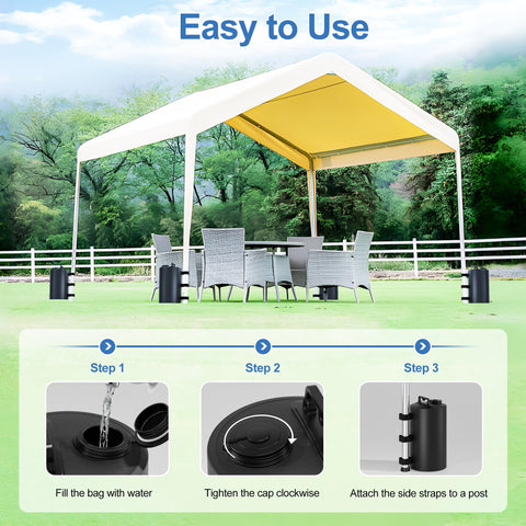 Stdserendi leak-proof canopy weight bag in rugged 500D PVC