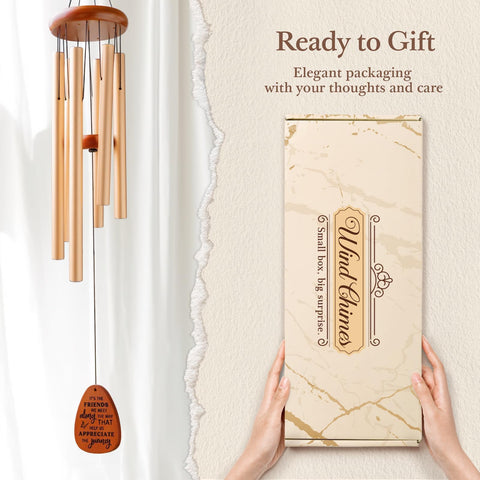 SteadStyle Best Friend Gift Women wind chime enhances outdoor living spaces.