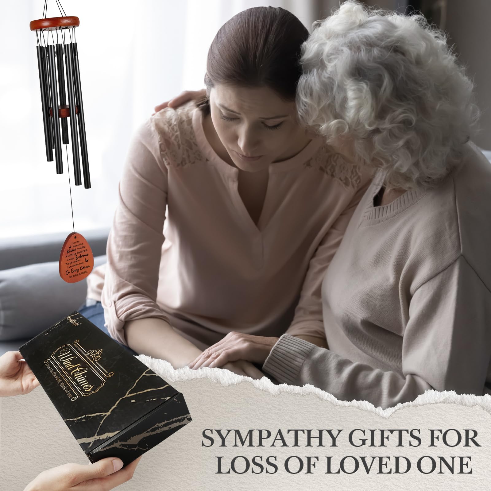 SteadStyle memorial wind chime outdoors highlights durability for year-round garden listening.