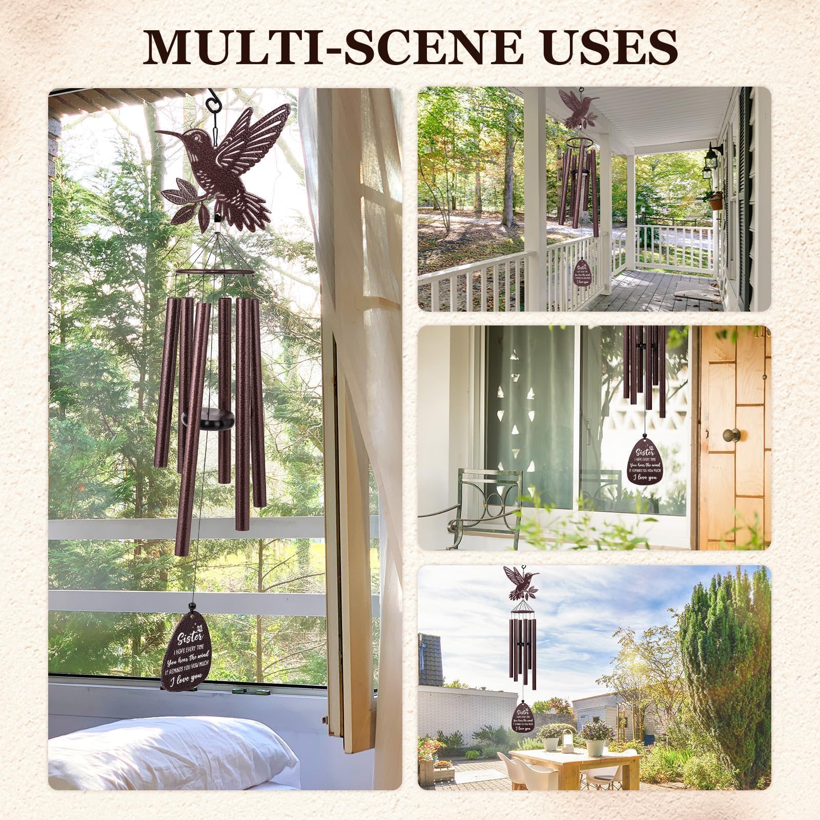SteadStyle outdoor wind chime suits patios, gardens, and balconies with charm.