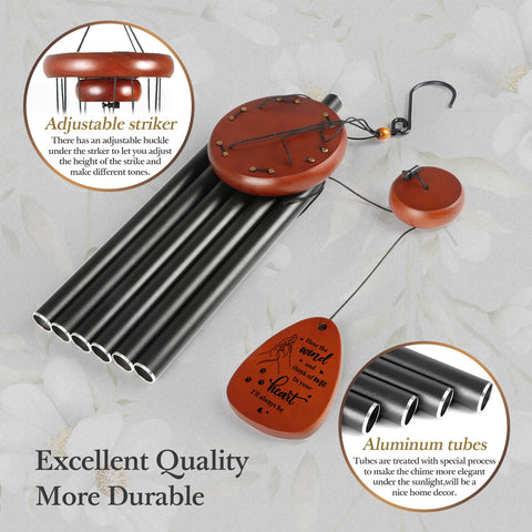 SteadStyle Pet Memorial Wind Chime packaging with condolence card for heartfelt sympathy