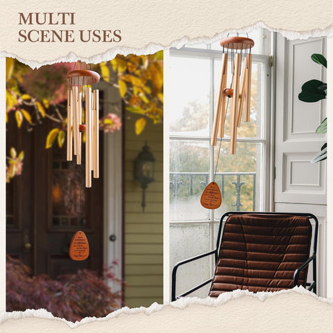 SteadStyle wind chime shines in sunlight, adding charm to outdoor areas.