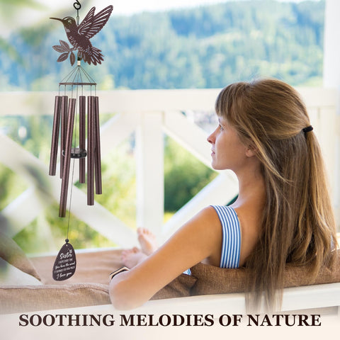 SteadStyle wooden plaque and aluminum tubes deliver durable, melodic tones.