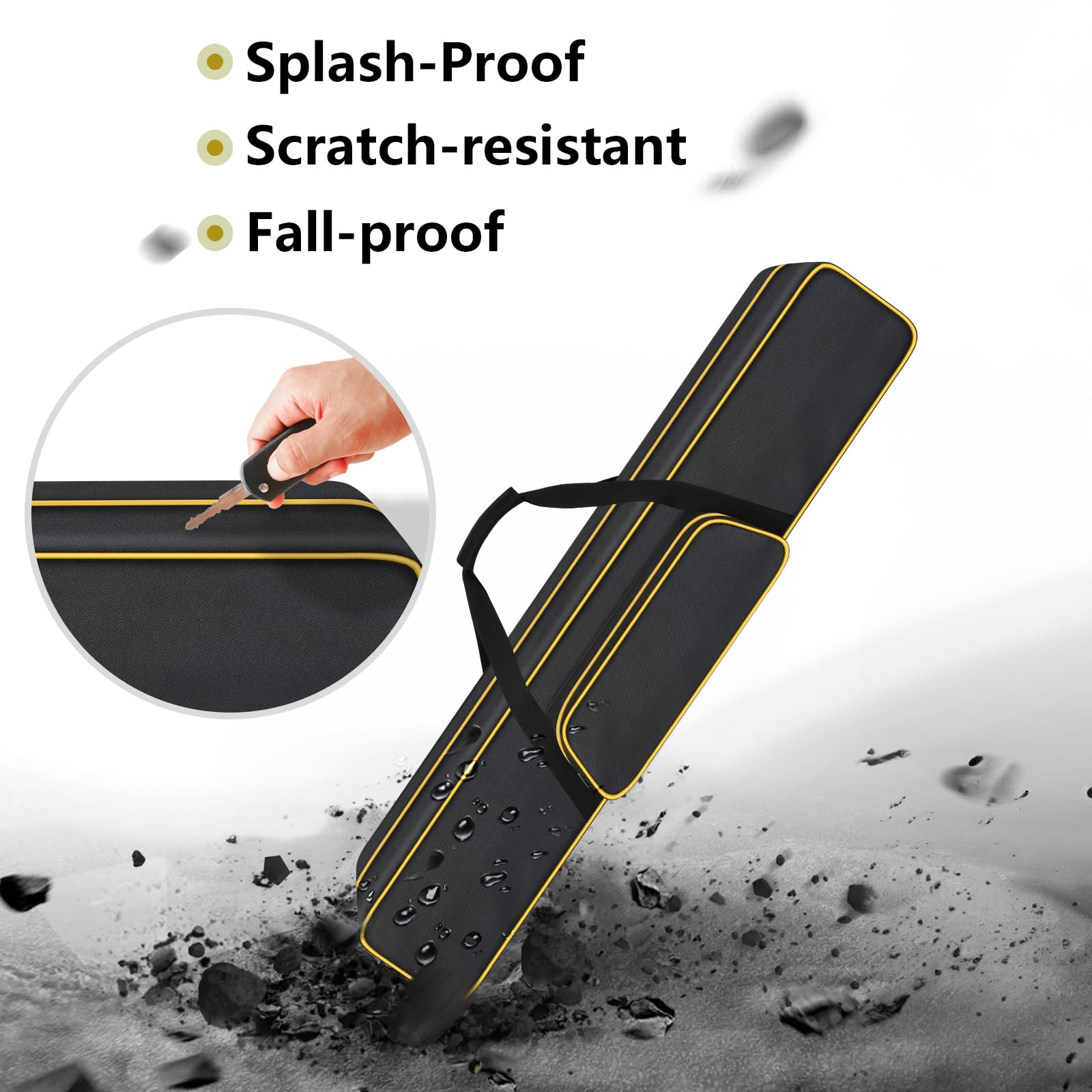 Reinforced dual handles on Steadtep bag reduce hand fatigue during transport