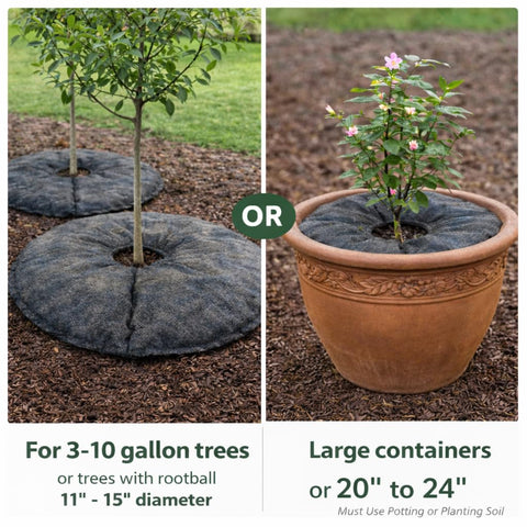 SteadySpring mat mulch layer helps insulate roots and retain nutrients.