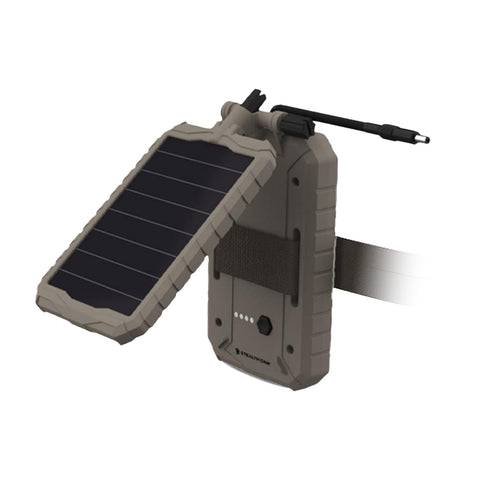 Sol-Pak adjustable T-Swivel brackets blending with terrain to maximize light capture.