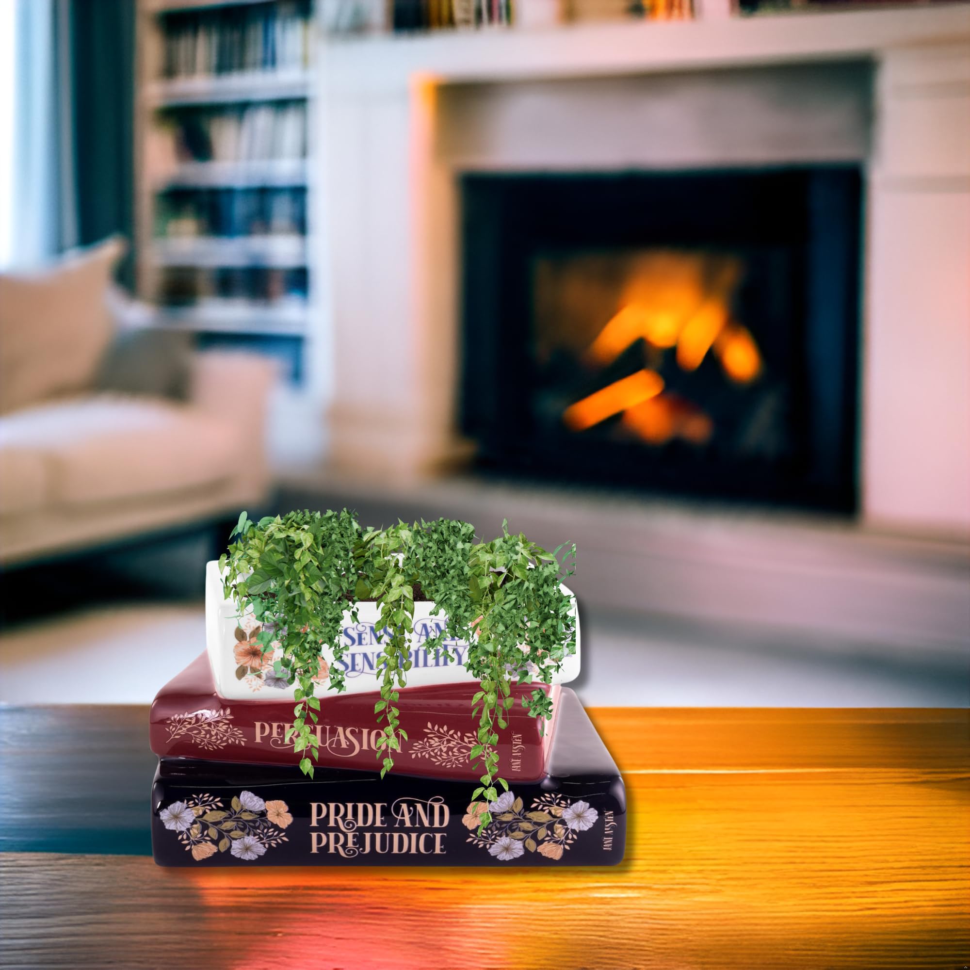 STEEL MILL AND CO Gift-ready book planter for book lovers