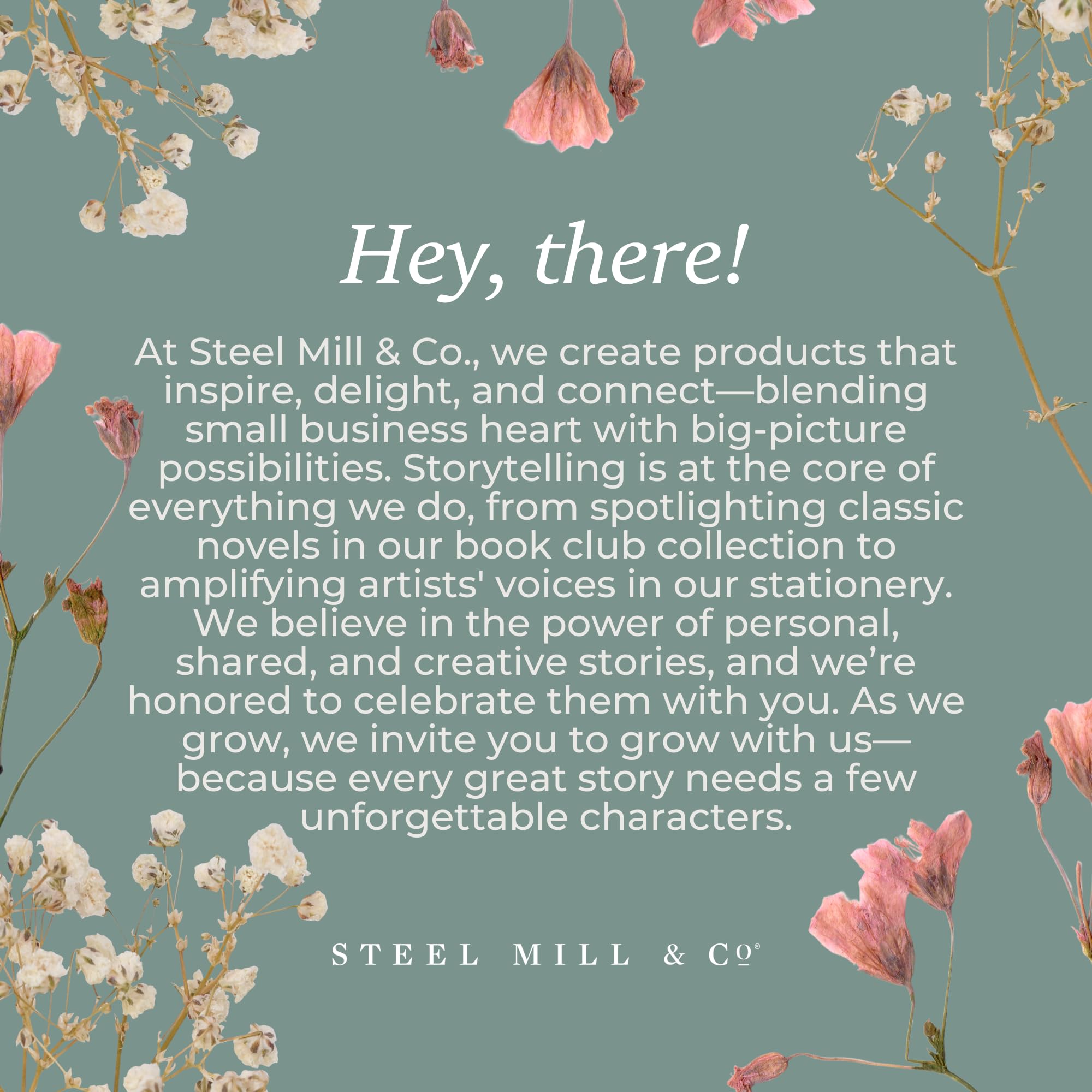 STEEL MILL & CO Ceramic desk pot keeps surfaces tidy while adding literary flair.