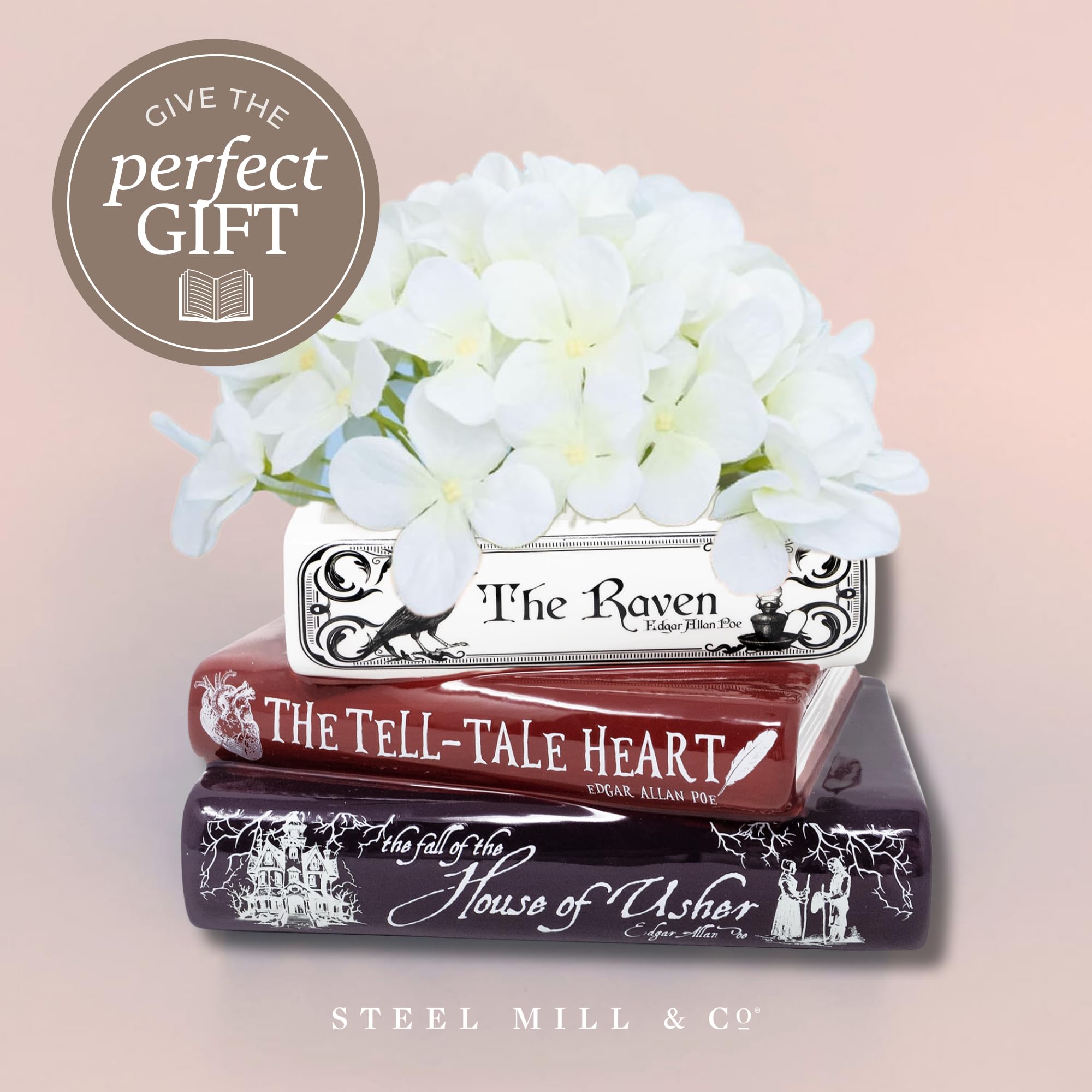 Steel Mill & Co desktop planter, compact size for shelves and desks