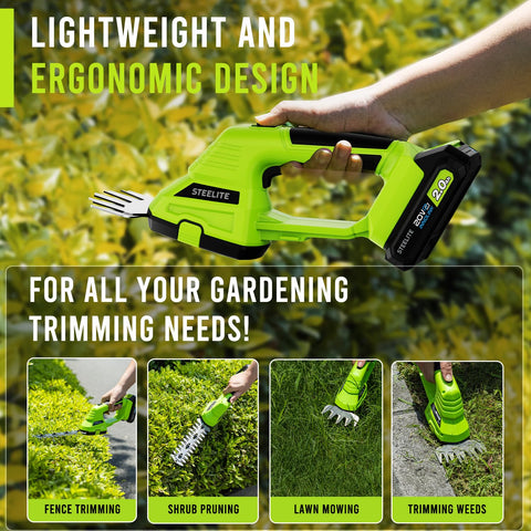 STEELITE ergonomic cushioned grip for comfortable use