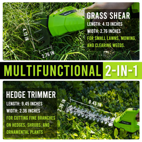STEELITE grass shear 4-13 inch for crisp lawn edges