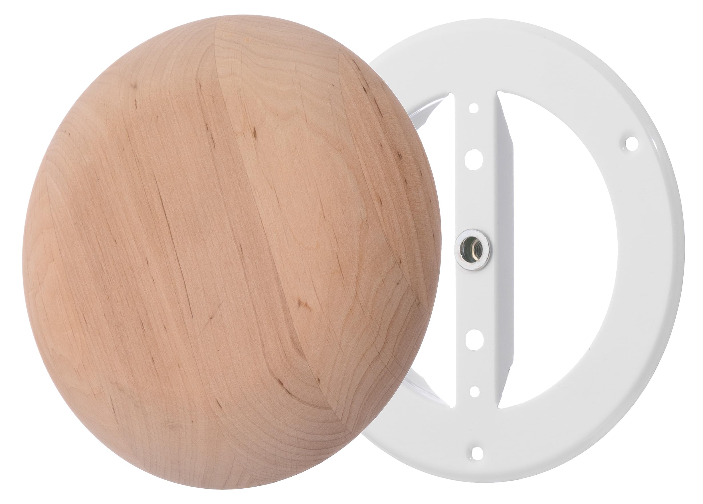 Steinberg14 wooden vent cover front view highlights natural black alder wood finish for durable, stylish ventilation.