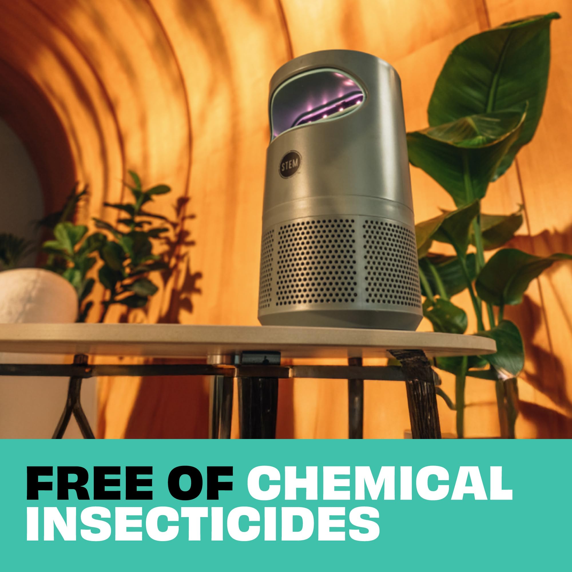 STEM Flying Insect Fan Trap six-foot cord enables versatile placement.